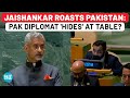 UN: Jaishankar's Taunt At Pakistan Makes Islamabad Diplomat Crouch, 'Hide' At Table? | India | UNGA