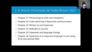 Kirilo Brosch - Esploroj pri interlingvistiko, kunlabore kun Sabine Fiedler