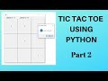 Tic Tac Toe Using Tkinter Python Part 2 : Applying permutation to select wining player