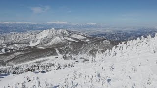 [ 4K Ultra HD ] 雪山絶景：蔵王 地蔵山の樹氷 Ice Monsters in Zao