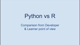Python vs R Programming | Difference between Python and R based on developer point of view