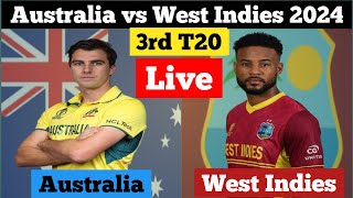 LIVE || Australia vs West Indies, 3rd T20 || AUS VS WI || #australiavswestindies #wivsaus #ausvswi