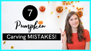 7 Pumpkin Carving Mistakes! | How to make pumpkin last longer after carving | How to carve a pumpkin