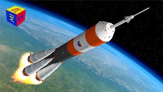 Rocket ship launch - construction game cartoon for children about space