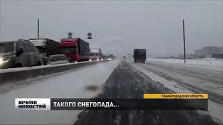 Очередной снегопад накрыл Нижегородскую область