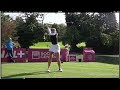 Jessica Korda Golf Swing - Long Iron (face-on view), Evian Championship, September 2018.