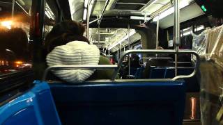 NYCTA : On-Board Screeching New Flyer D60HF 1100 On The M15 With The Engine Fans On