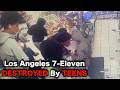 TEEN Flashmob DESTROYS 7-Eleven