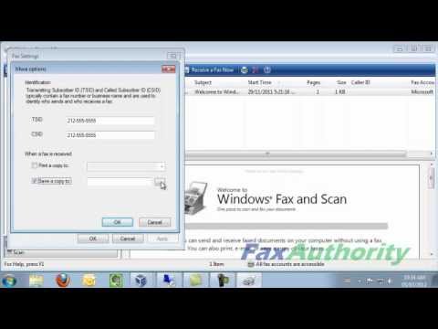 Configuring Windows Fax and Scan in Windows 7 and Windows Vista Configuring Windows Fax and Scan in Windows 7 and Windows Vista
