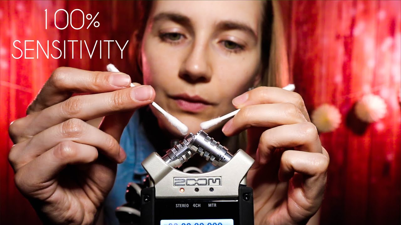 Asmr At 100 Sensitivity 3 Mics Youtube