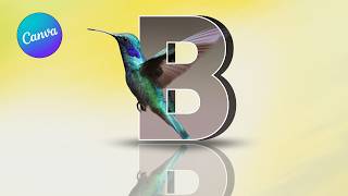 How to Create a 3D Letter Poster Design in Canva – Easy Canva Tutorial