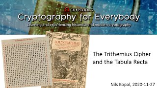 The Trithemius Cipher and the Tabula Recta – Let's Create and Break Them