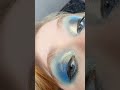 blue glittery smokey eyeshadow