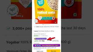 Yogabar 100% Rolled Oats - Oats - Rolled Oats #flipkart #flipkarthaul #flipkartdeals #flipkartsale