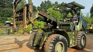 Army Pettibone Forklift W/ Screaming Jimmy Detroit Diesel 6v-53 and Allison Automatic Walkaround