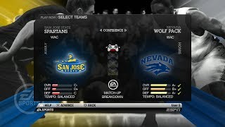 NCAA Basketball 10 (Rosters Updated for 2018 2019 Season) San Jose vs Nevada