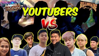 Billionaire Gang vs YOUTUBERS!! | Mobile Legends Pro Team