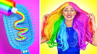 MÜTHİŞ GÜZELLİK TÜYOLARI VE MAKYAJ AKIMLARI || İnekten Popülere | 123 GO! Havalı Saç Boyama Tüyoları