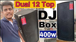 DJ Speaker 400w Dual 12inch Top Real Audio