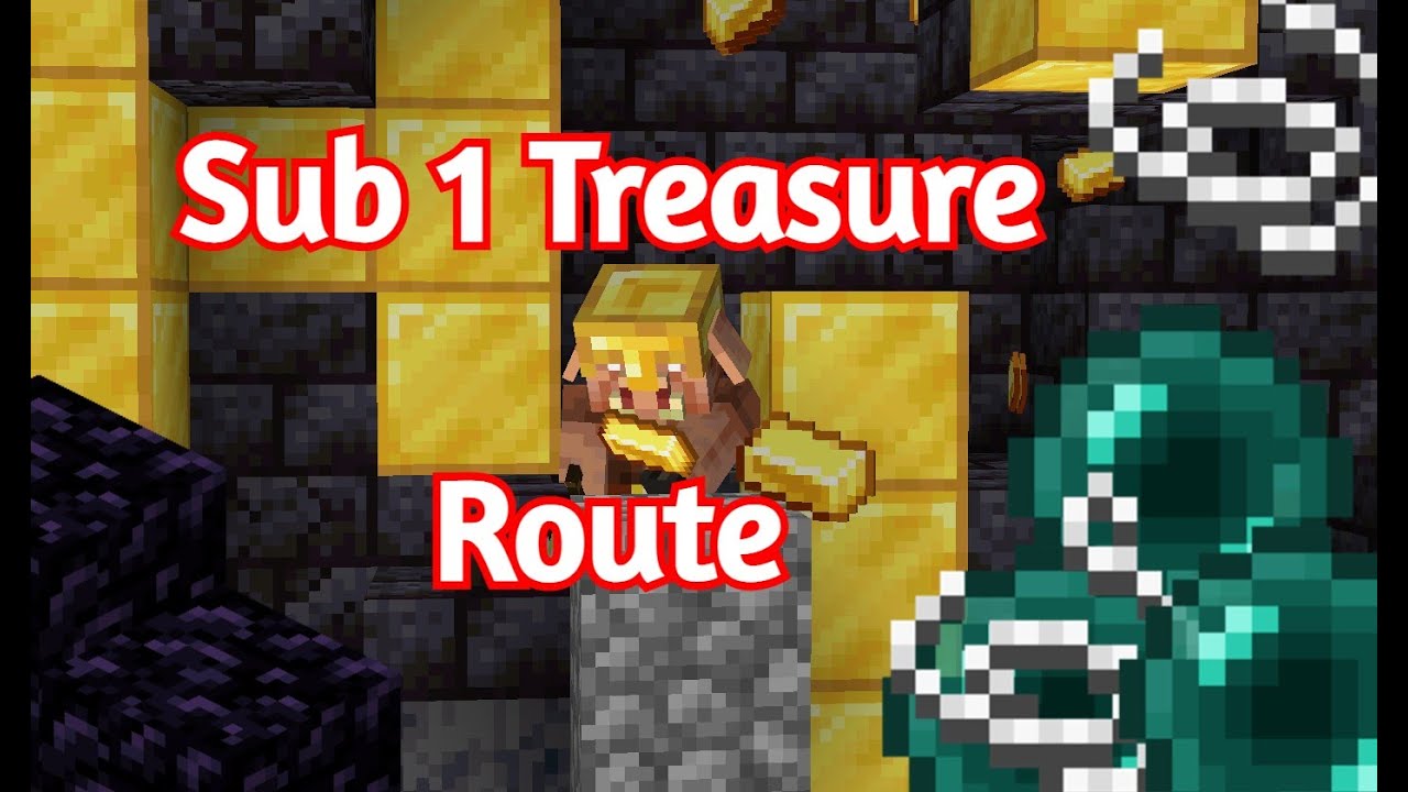 New -Sub 1:00- Minecraft Treasure Bastion Route For Speedrunning ...