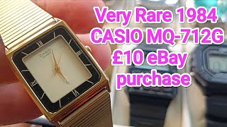 Very Rare Vintage 1984 CASIO MQ-712G Dress watch £10 eBay purchase #watch