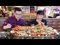 SPICY LOBSTER SEAFOOD HOTPOT LAKE! 15 Person SEAFOOD CHALLENGE in Singapore