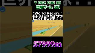 ［WR］恐竜ゲーム3D 57999m！　T REX RUN 3D 57999m！#shorts