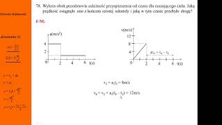 78. Fizykamax, ruch jednostajnie zmienny, wykresy a=f(t) i v=f(t)