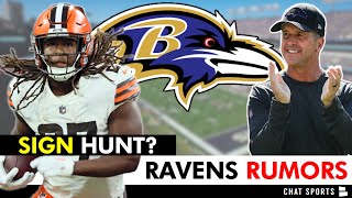 ALERT: Ravens Rumors On Signing Kareem Hunt In 2023 NFL Free Agency + Baltimore Signs UDFA OT