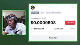 KSI reaction after losing $2.8million  in Terra Luna crypto