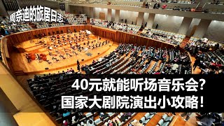 周奈迪Vlog | 40元就能听场音乐会？国家大剧院演出小攻略！| 音乐厅 | 水上剧院 | 标志建筑 | 省钱妙招 | 交响乐