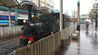 伊予鉄道 市内電車 松山市駅 坊っちゃん列車 発車