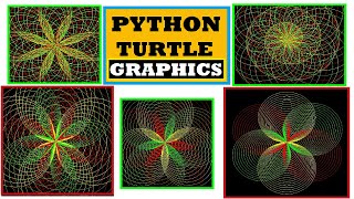 Python Turtle Graphics || Flower Design 0 6|| ~xRay Pixy