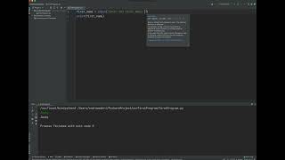 Python Lesson 05: User Input