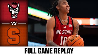 NC State vs. Syracuse Full Game Replay | 2024-25 ACC Women's Basketball