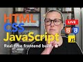 LIVE 🟠 Real-Time Frontend Build: Landing Page from Scratch ⏰ Part 1