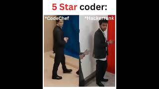 CodeChef 5 star Coder vs HackerRank 5 star Coder || Coding Comedy || Day 1 / 75 || #codinglife