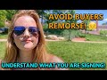 Real Estate Tip: Understand What you are Signing!  Avoid buyers remorse!