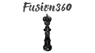 【Fusion360 フォームの使い方】チェスのキングを作ってみた 4K／How to use Fusion 360 Chess king