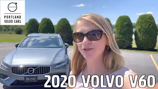 Osmium Grey 2020 Volvo V60 Inscription / Walkaround with Heather