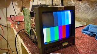 BBC Archives Equipment Restorations - Two JVC TM-A10E-K CRT Broadcast Monitors Part 1