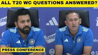 LIVE PRESS CONFERENCE: Rohit Sharma & Ajit Agarkar answer all questions on India T20 World Cup squad