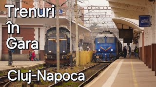 Trenuri in Cluj-Napoca+Lucrari de modernizare/ Trains in Cluj Station+modernization works 2 Nov 2024