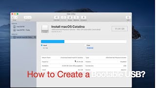 How To Create A Bootable USB (macOS Extended) Installer for macOS Catalina in 2021?