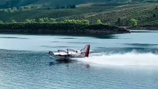 Fire planes on Horsetooth Reservoir - July 31, 2024