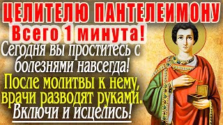 Сегодня ЛЮБОЙ ЦЕНОЙ ПРОЧТИ 1 РАЗ! УЙДУТ ВСЕ БОЛЕЗНИ! Молитва Пантелеймону Целителю. Православие