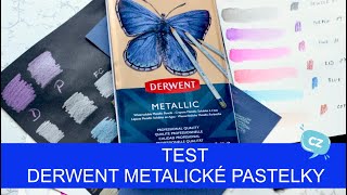 TEST - Derwent metalické pastelky