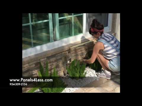 DIY Faux Stone Wall Panel Install Video DIY Faux Stone Wall Panel Install Video