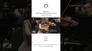 Sheila Fu(10 years old) - Saint-Saens: Cello Concerto No.l in A Minor, Op.33 #cello #celloshorts