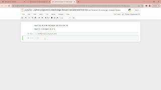 python program to interchange first and last element from list